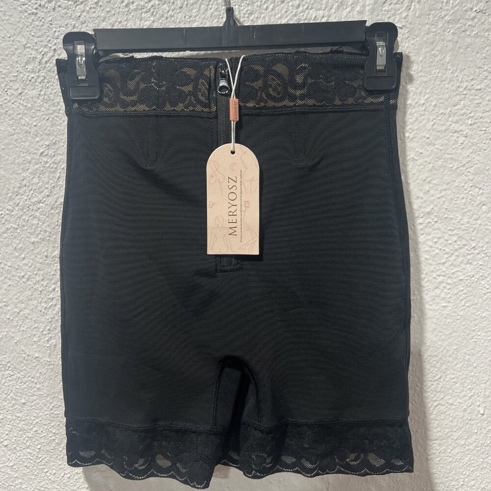 MERYOSZ  Tummy Control Shap Slimmer. COLOR.Black. SIZE‎ . M Butt Lift Zipper